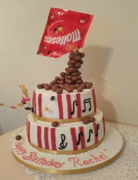 Music surprise Birthdeay Cake, optical illusion, Annes Cakes For All Occasions, Sudbury Suffolk, Essex, Norfolk