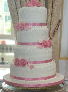 4 tier double sided Lace and Marvel Theme Wedding Cake, Sudbury Suffolk, Essex, Norfolk, @Hintlesham Hall