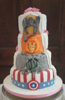 3 Tier purple Rose and daisy sugar flowers, Illuminated base board, Sudbury Wedding Cakes, Sudbury Wedding Cake, Ipswich Celebration Cakes