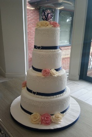 4 Tier Wedding Cake from Annes Cakes For All Occasions Sudbury Suffolk,